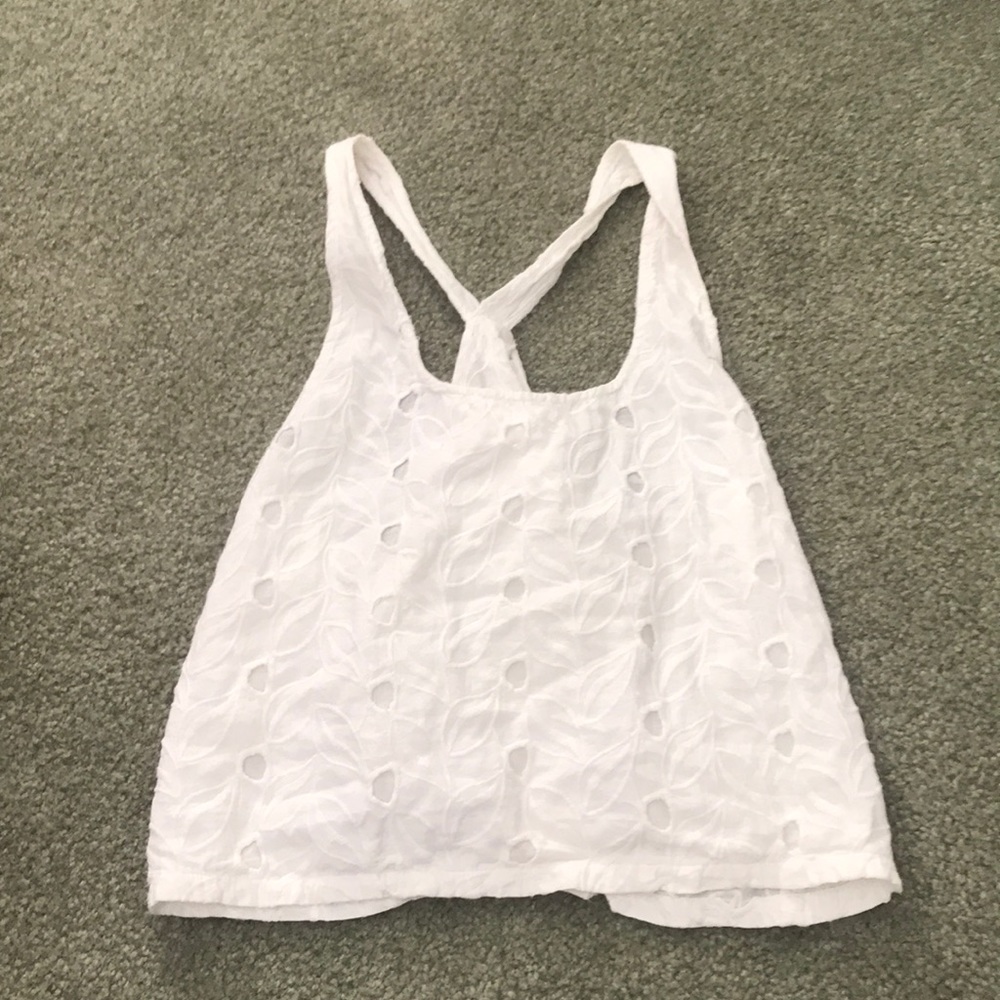 white crop top blouse